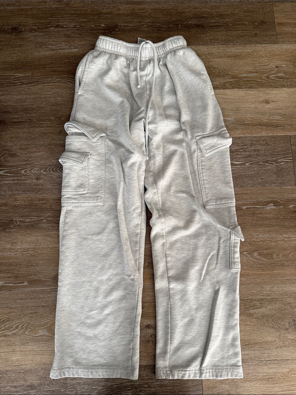 GARAGE Brand Cargo Sweatpants - Light Gray XS